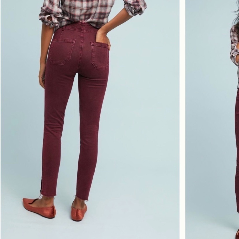 PAIGE NWT Anthropologie Hoxton High-Rise Skinny Jeans Size 25. - Picture 3 of 8